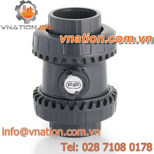 spring check valve / ball / PVC