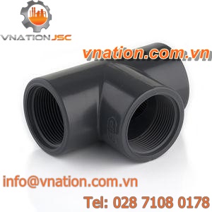 threaded fitting / T / PVC / for pipes