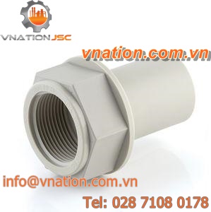 female-female fitting / weld / threaded / straight