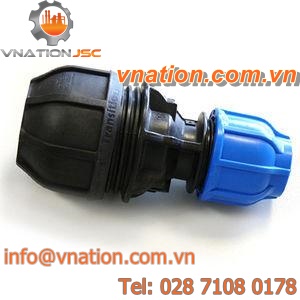 compression fitting / straight / for pipes / universal