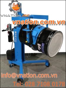 high level infeed palletizer / drum / with geared drum tilt control / automatic