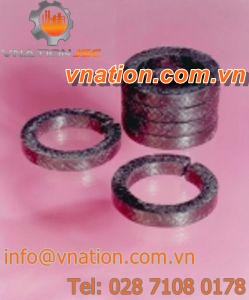 C-ring seal / rod / graphite / for valves