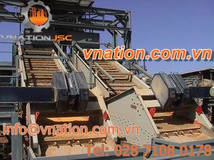 vibrating screener / for bulk materials / self-cleaning