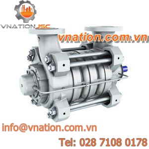 liquid ring vacuum pump / lubricated / multi-stage / industrial