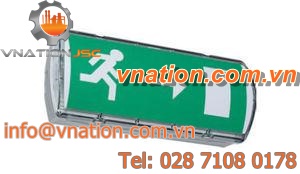 surface-mounted emergency lighting / LED / vandal-proof
