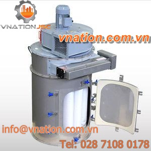 bag filter / flange / cylindrical / electromagnetic