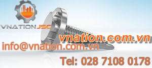 flat-head screw / for metal