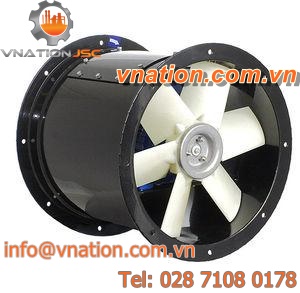 axial fan / ventilation / compact / for circular ducts