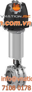 butterfly valve / pneumatic / shut-off / hygienic