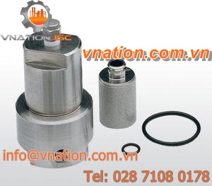 pneumatic filter / compact / T type / stainless steel