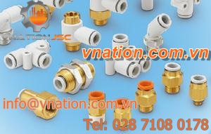 threaded fitting / straight / O-ring face seal