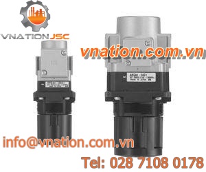 air pressure regulator / piston / single-stage / with pressure gauge