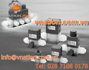 diaphragm valve / for chemicals / PFA / air-operated