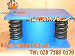 rectangular anti-vibration mount / spring damper / for presses