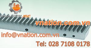 straight-toothed rack and pinion / precision