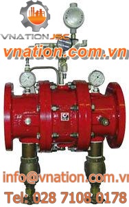 diaphragm valve / electrically-actuated / control / for water