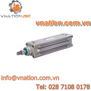 piston cylinder / double-acting / standard / aluminum