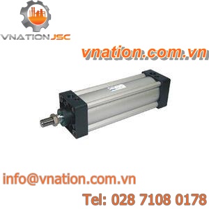 pneumatic cylinder / piston / double-acting / standard
