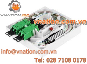 splice enclosure / fiber optic / plastic