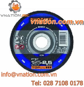low-profile wheel grinding wheel / metal / cutting