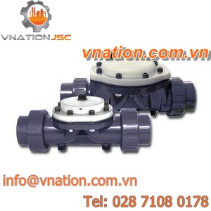 diaphragm valve / hydraulic / control / actuated
