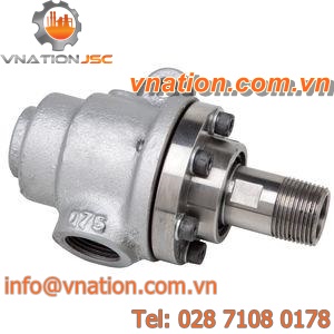 steam rotary union / hot oil / for water / ball bearing