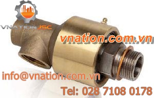 oil rotary union / for water / fluid / air