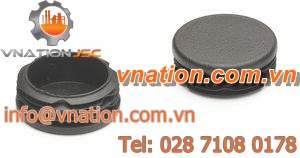 finned plug / round / snap-on / plastic