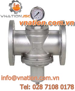 gate valve / pressure reducing / for air / stainless steel