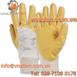 handling gloves / anti-cut / nitrile / cotton