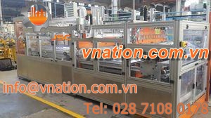 film packaging machine / for empty PET/HDPE bottles / automatic