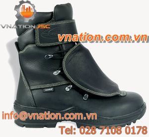 Kevlar? safety boot / nitrile rubber / leather / polyurethane-coated