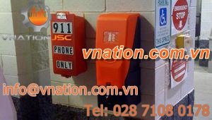 wall-mount enclosure / not specified / for fire extinguishers / in plastic
