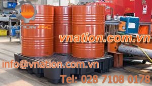 multi-use containment bund / 4-drum / in plastic / rigid