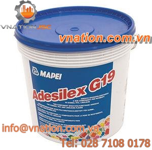 polyurethane adhesive / two-component / elastic / for rubber