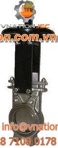 knife gate valve / manual / shut-off / for water