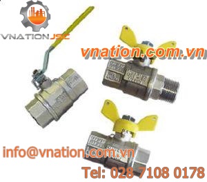 ball valve / manual / shut-off / for gas