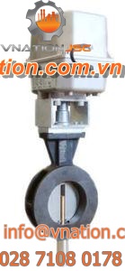 butterfly valve / with solenoid actuator / regulating / for gas