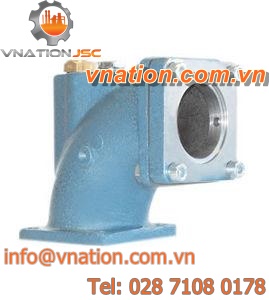 flange fitting / elbow / cast iron / for gas