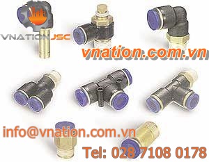 push-to-connect fitting / straight / automatic