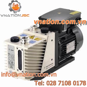 rotary vane vacuum pump / lubricated / two-stage / low-noise