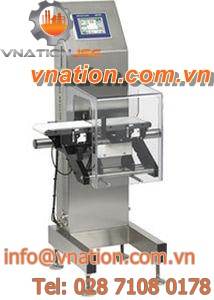 finished good checkweigher / for in-line monitoring / compact / with touchscreen controls