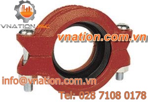 grooved fitting / reducing / circular / for pipes