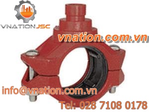 threaded fitting / grooved / reducing / circular