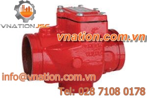 swing check valve / for water / compact