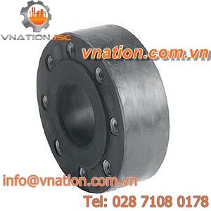 anti-vibration fitting / flange / round / EPDM