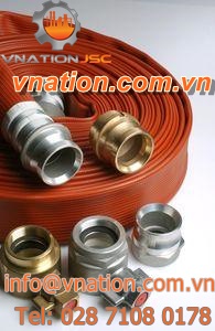 grooved fitting / straight / fire hose