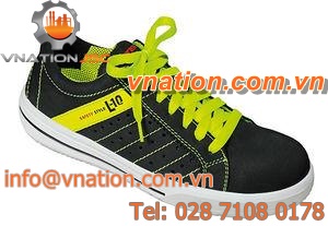 mechanical protection safety shoe / leather / urban sport style