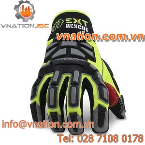 work gloves / anti-cut / chemical protection / PVC