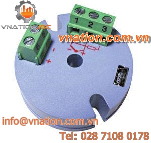probe head-mounted temperature transmitter / thermocouple / Pt100 / analog